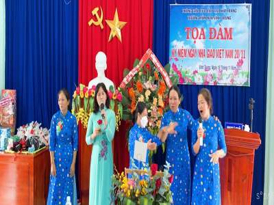 Trường mầm non Vĩnh Trung  tọa đàm kỷ niệm ngày Nhà giáo Việt Nam 20-11-2021