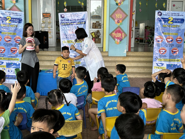 Truyền thông nha học đường và tư vấn vệ sinh răng miệng, năm học 2024-2025