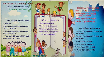 Thông báo tuyển sinh năm học 2025-2026