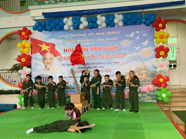 TỔ CHỨC HỘI DIỄN VĂN NGHỆ VỚI CHỦ ĐỀ “ EM YÊU TỔ QUỐC VIỆT NAM” Kỷ niệm 51 năm Ngày Giải phóng Miền nam thống nhất đất nước (30/4/1975 - 30/4/2026)