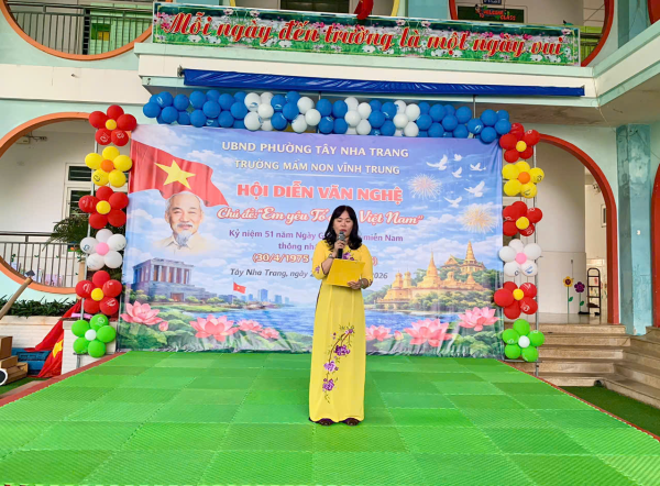 TỔ CHỨC HỘI DIỄN VĂN NGHỆ VỚI CHỦ ĐỀ “ EM YÊU TỔ QUỐC VIỆT NAM” Kỷ niệm 51 năm Ngày Giải phóng Miền nam thống nhất đất nước (30/4/1975 - 30/4/2026)