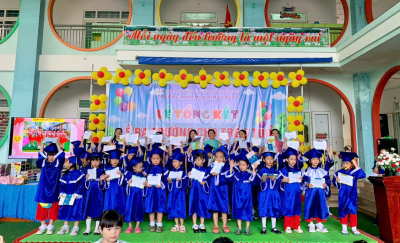 TRƯỜNG MẦM NON VĨNH TRUNG TỔ CHỨC LỄ TỔNG KẾT VÀ RA TRƯỜNG CHO TRẺ 5 TUỔI NĂM HỌC 2025-2026